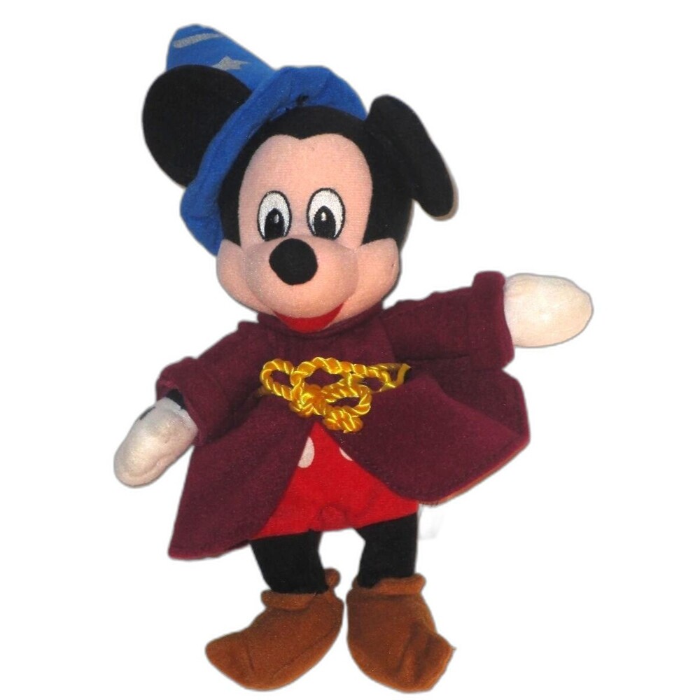 Walt Disney Company 10" Beanbag Plush Sorcerer Mickey Mouse from FANTASIA